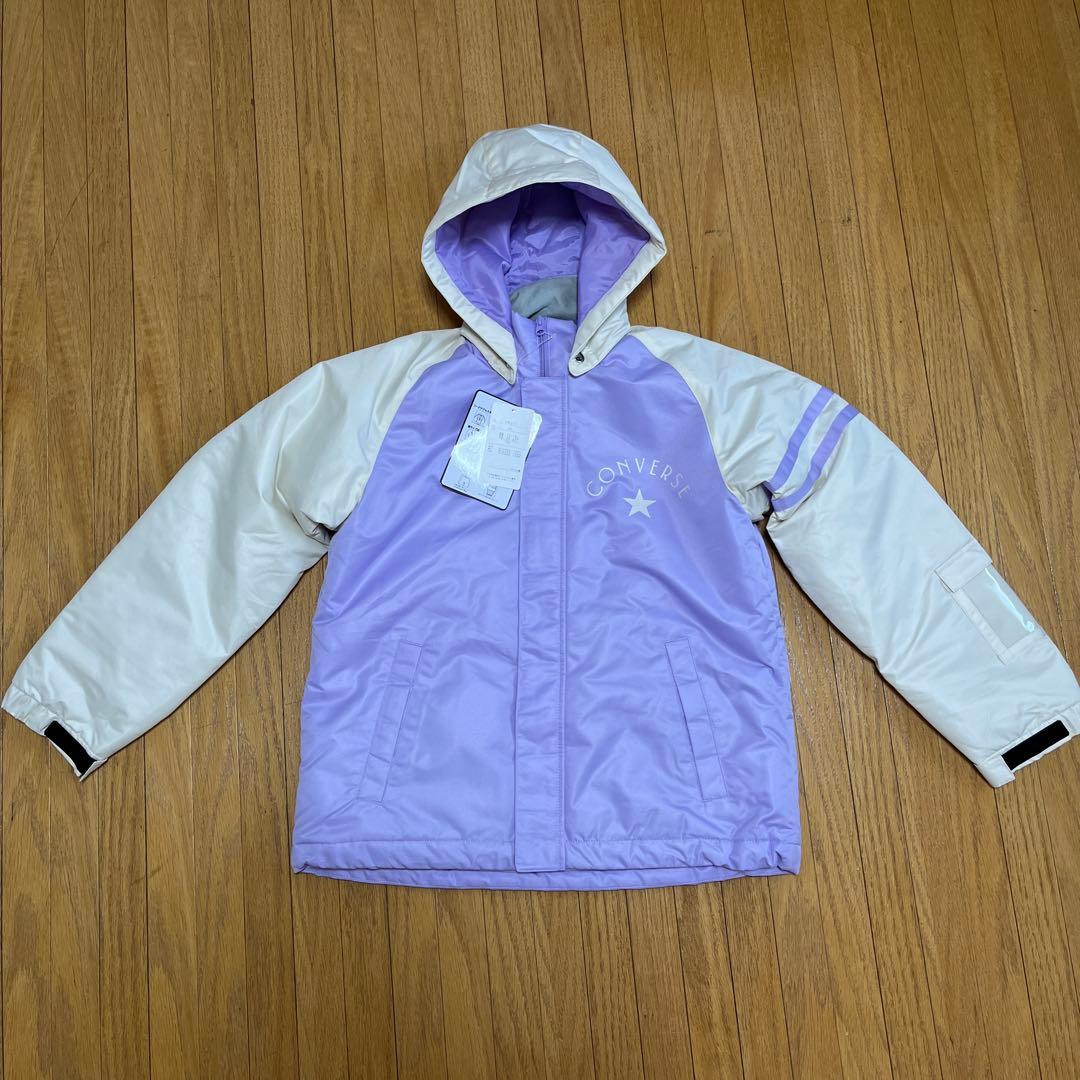 理由あり 新品 コンバース スキーウェア 150 上下セット 子供 女の子 雪遊