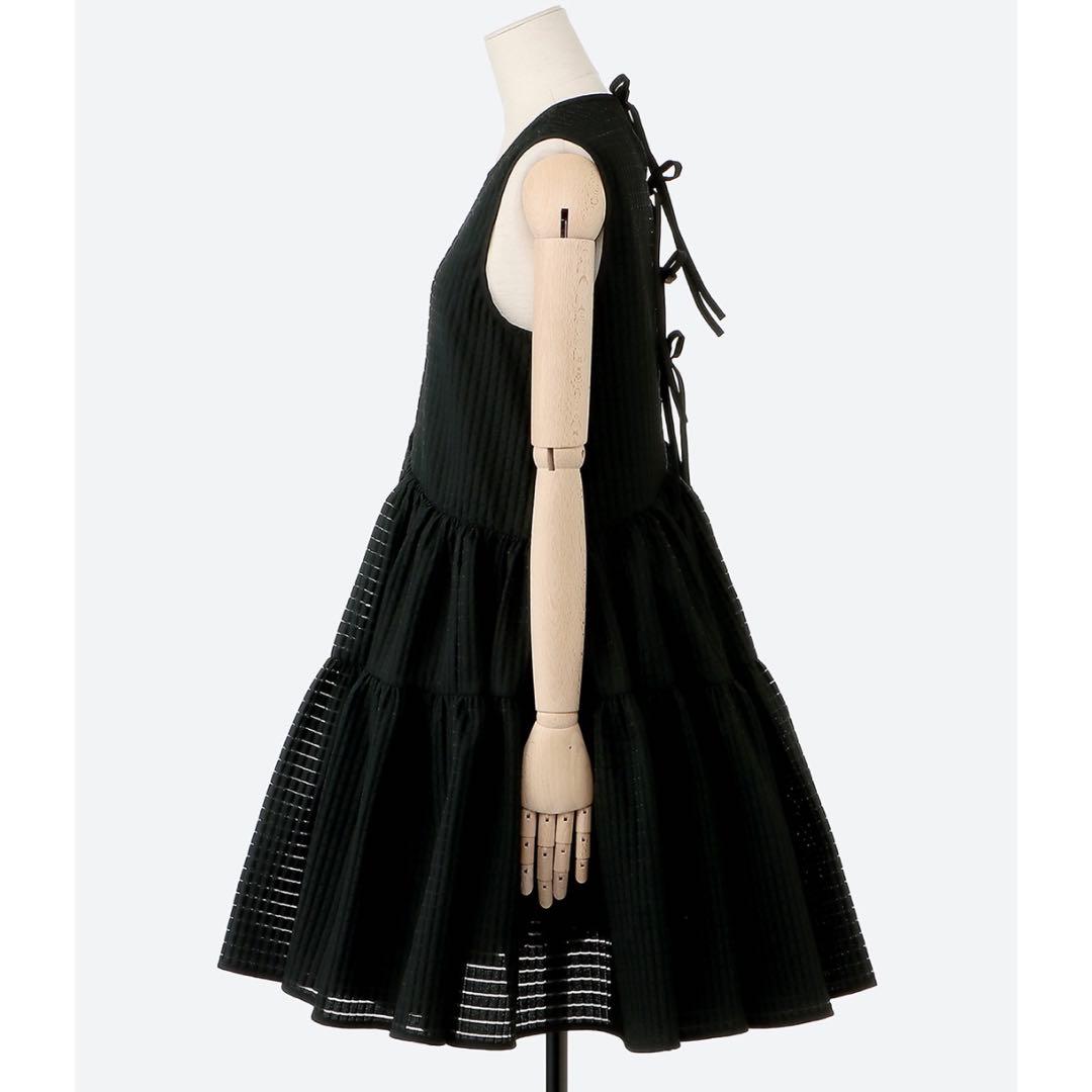 CECILIE BAHNSEN Abigail ティアードドレスワンピース　黒