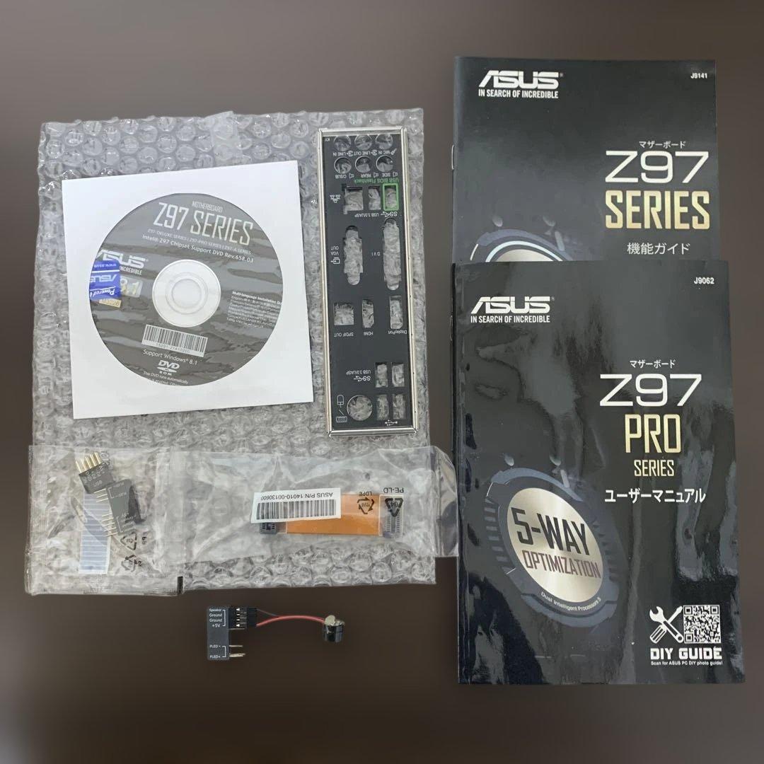 ASUS Z97 PRO 付属品多数 BIOS起動確認