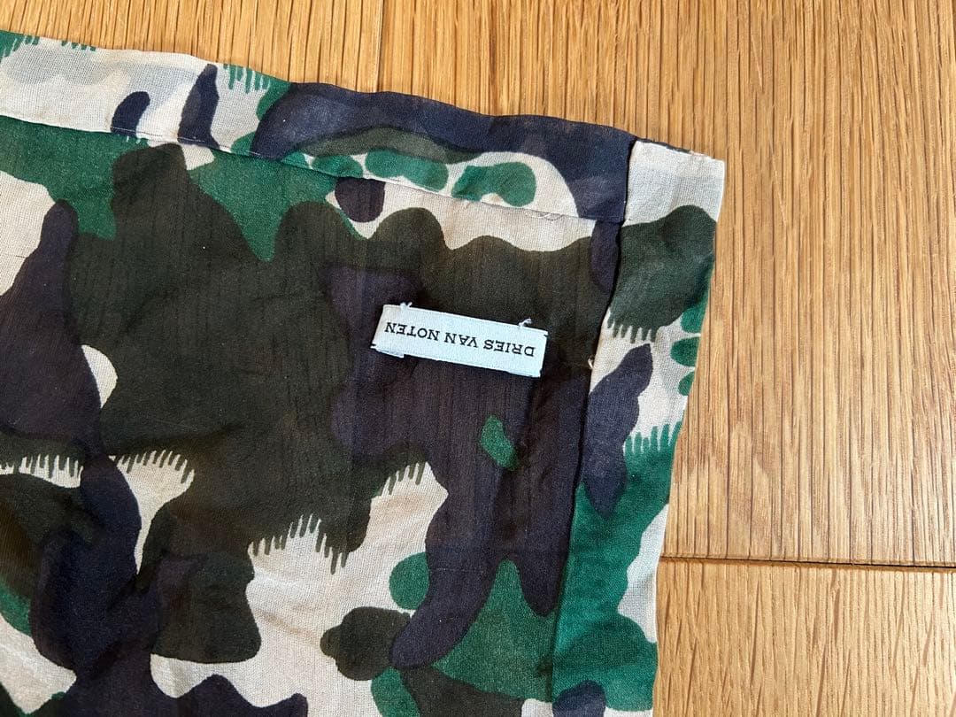 DRIES VAN NOTEN カモフラージュ 迷彩　ストール
