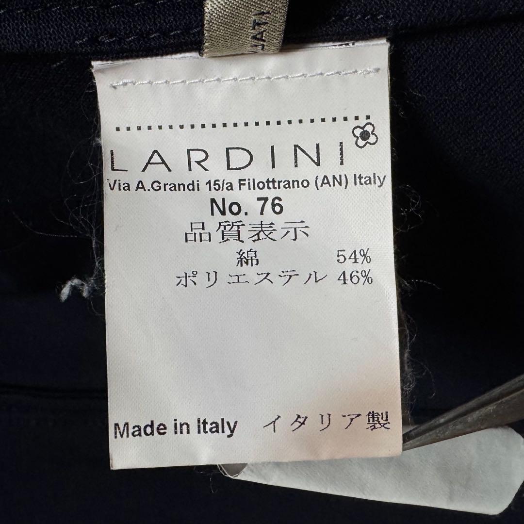 LARDINI ニット テーラードジャケット 48 ネイビー ラルディーニ
