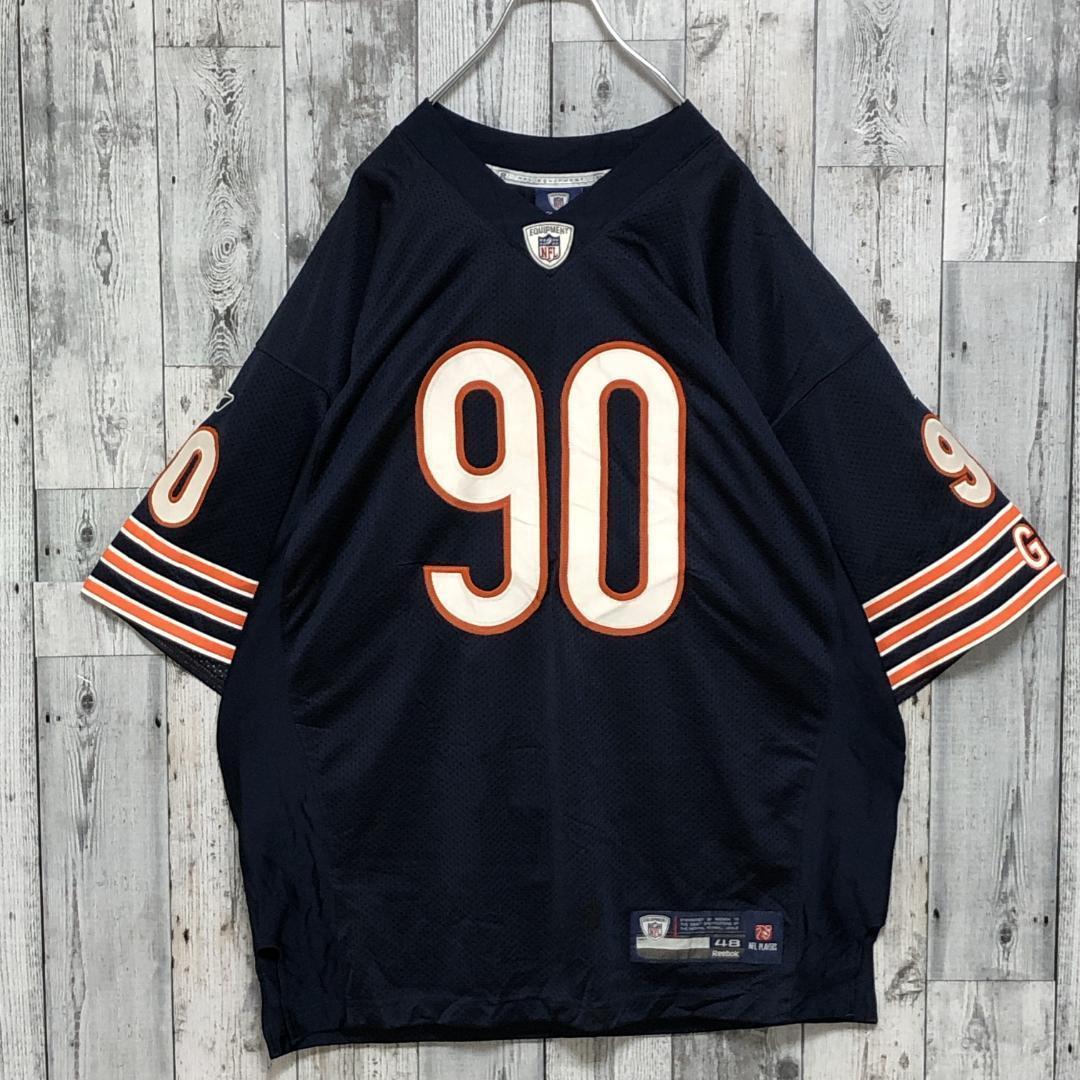 NFLベアーズ リーボック 両面刺繍 XL ユニフォーム アメフトゲームシャツ.