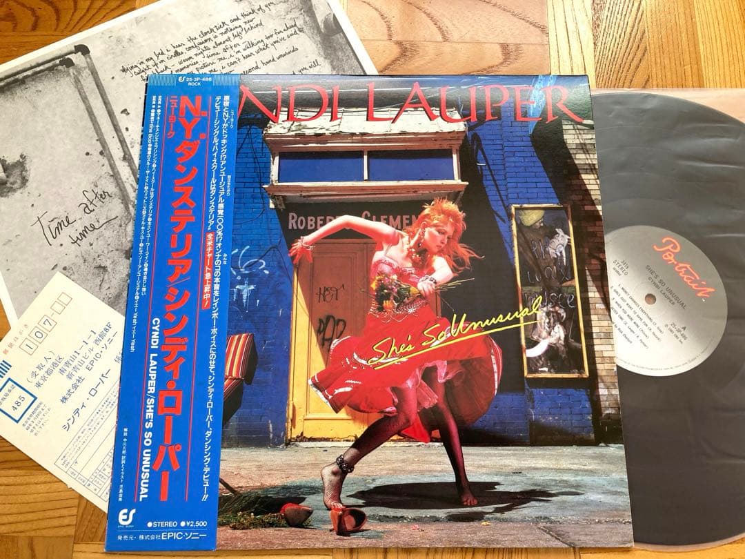 【美品良品】LP＆12 シンディ・ローパー セット /帯／シュリンク残／ポスター