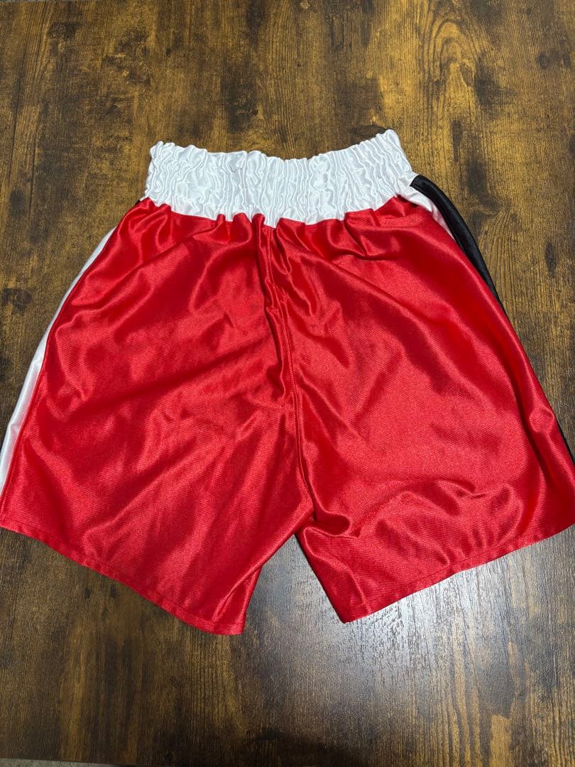 ボクシングユニフォーム 上下セット アマチュア アシックス asicsレッド S