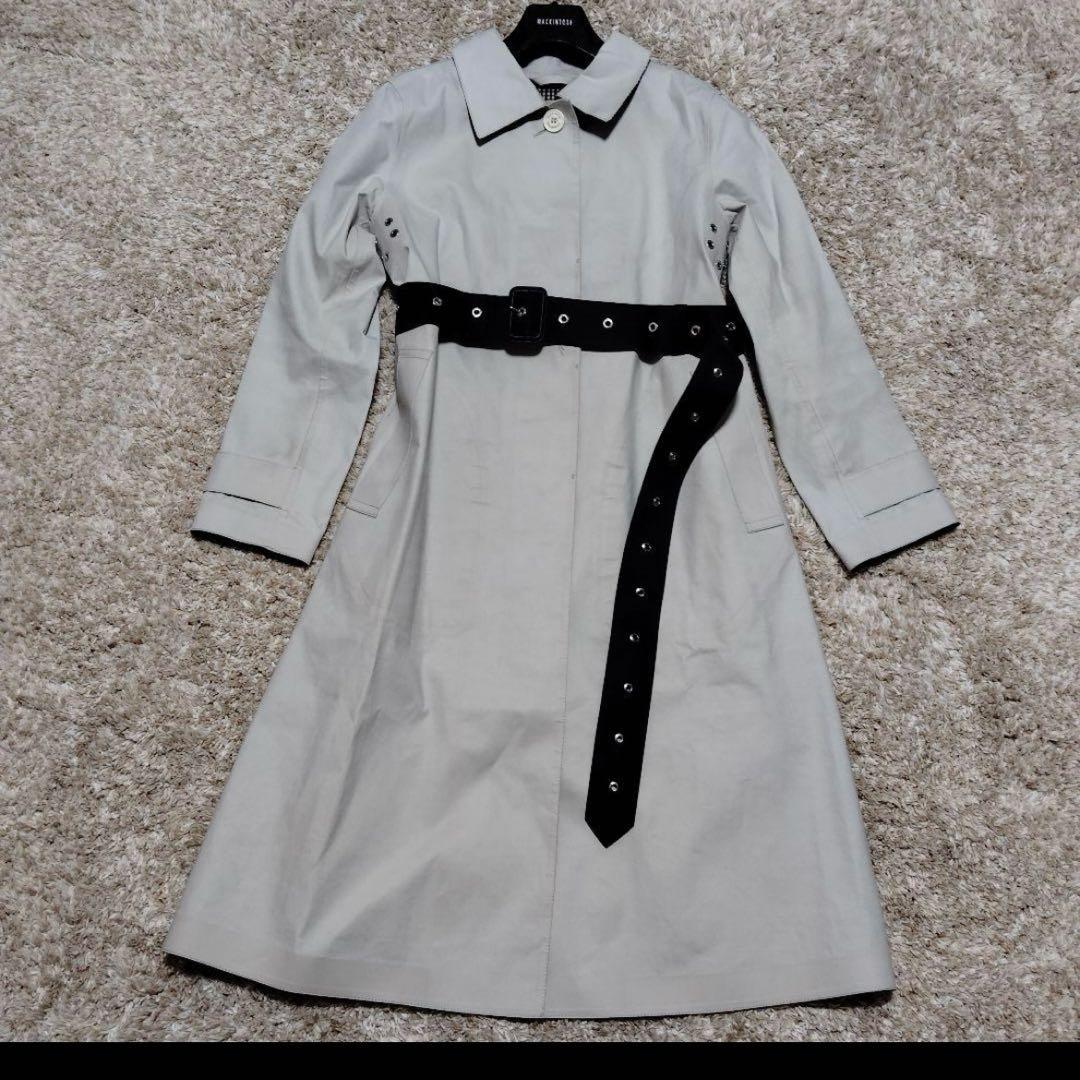 良品 マッキントッシュ ステンカラー ゴム引き ベルト 希少品 8