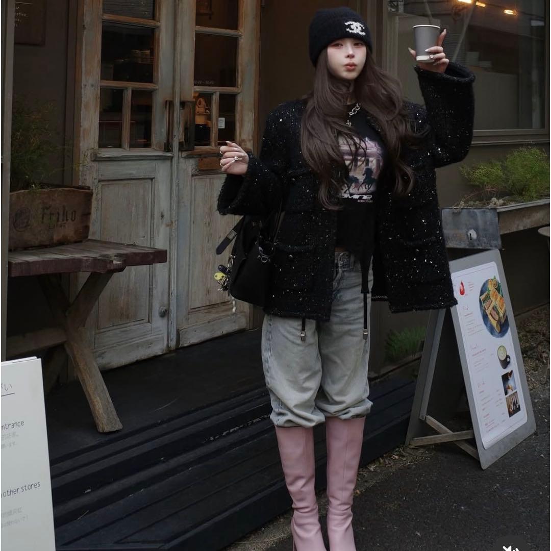プリント デザインコルセットTシャツ