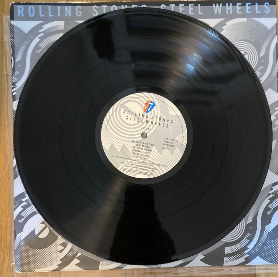 稀少UKオリジナル美盤Steel Wheelsローリングストーンズレコード