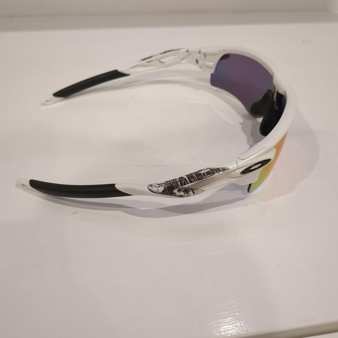 Oakley スポーツサングラス ホワイトフレーム