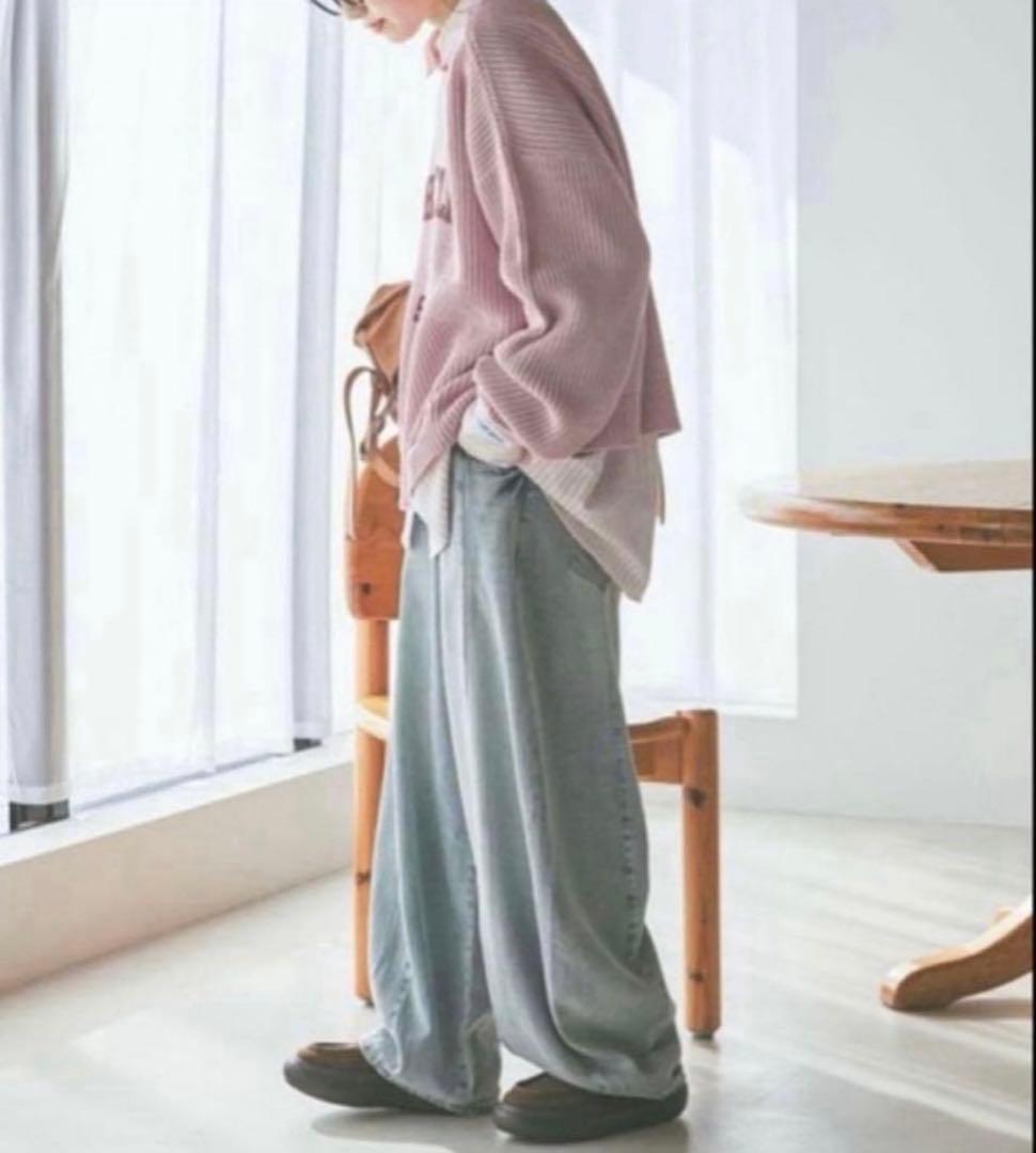 ニコアンド NKJ2026SS 3Dドロップデニムパンツ ★新品　タグ付き