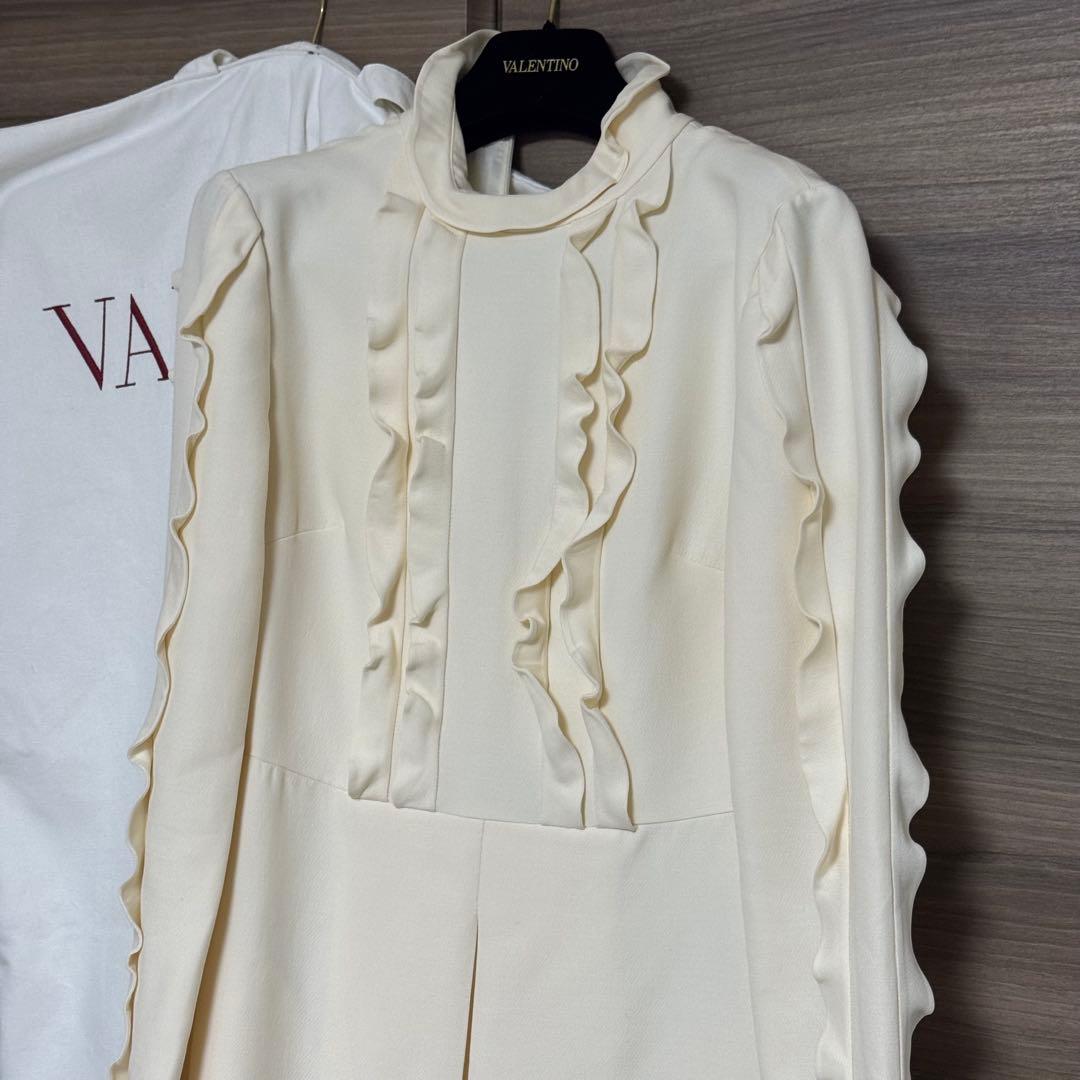 ゆず ほぼ新品 VALENTINO フリル ドレス ミニワンピース