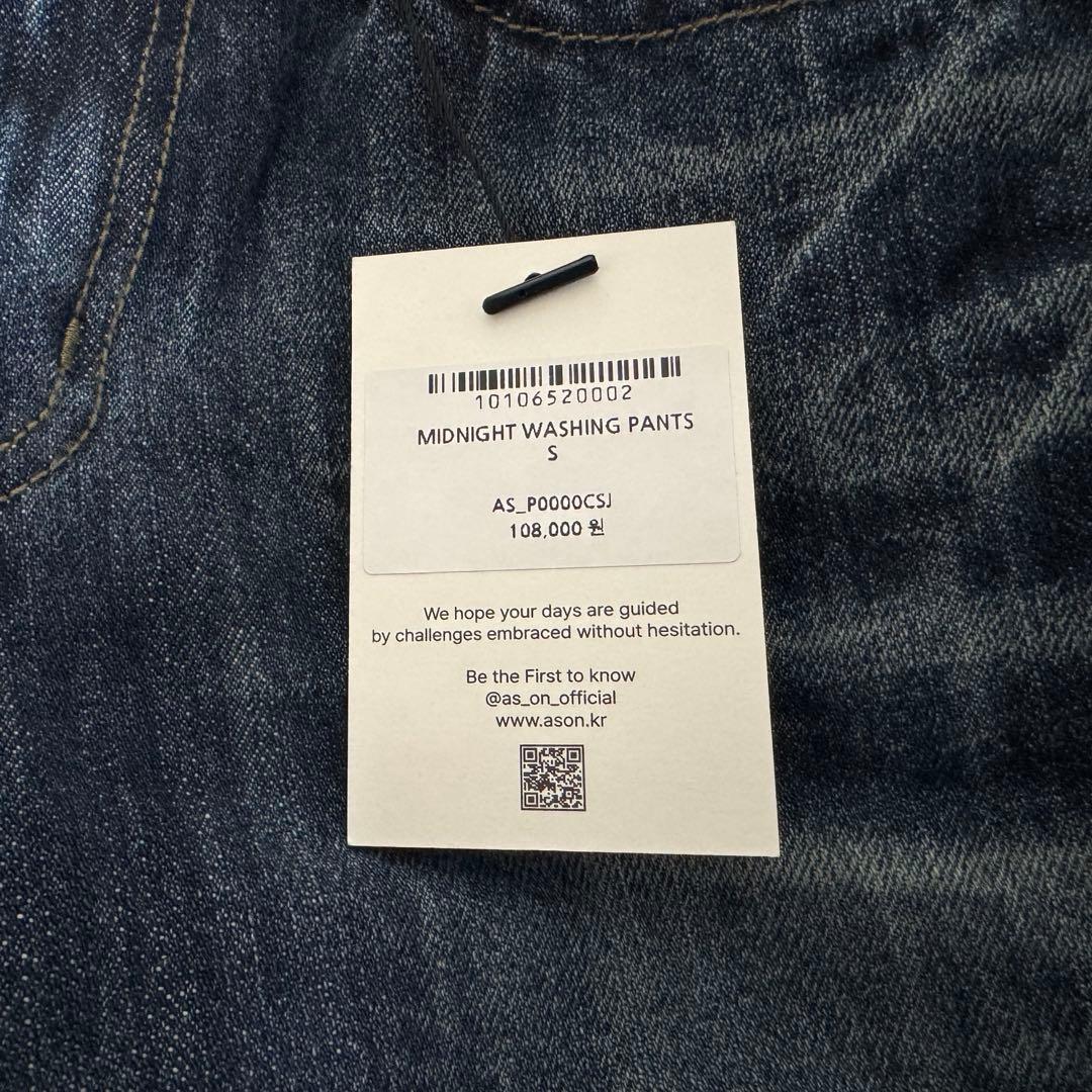 パンツ ason MIDNIGHT WASHING PANTS