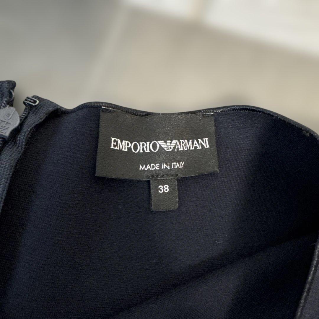 EMPORIO ARMANI アルマーニ　ワンピース　ネイビー