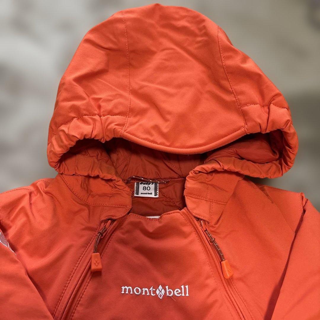 montbell ベビー　スキーウェア　80サイズ オレンジ