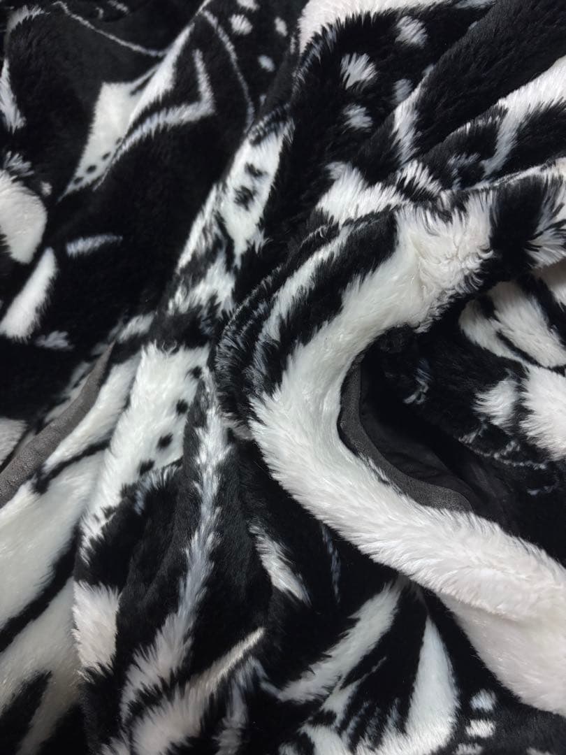 80s DONNYBROOK USA製 face柄 fakefur coat L
