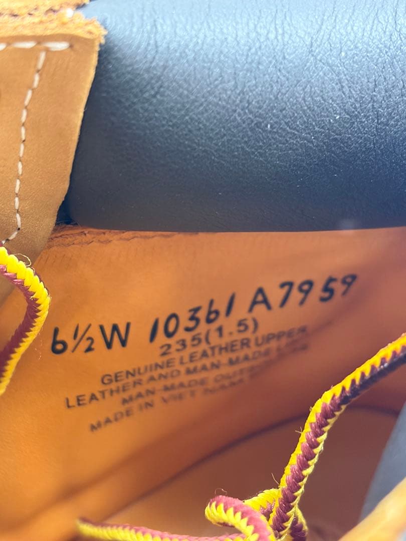 美品　Timberland イエロー　プレミアムブーツ　6インチ　レディース
