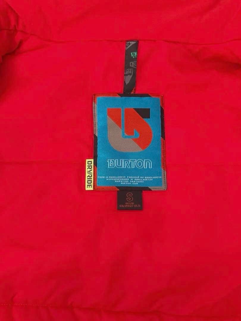 BURTON DRYRIDEスノーボードウェア 子ども用 赤　スノボ　スキー S