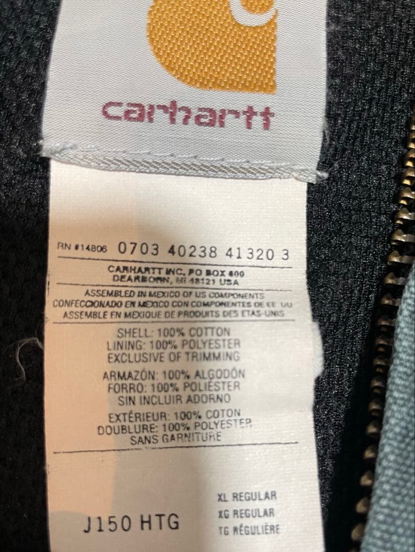 carhartt カーハート　アクティブジャケット　J150 HTG