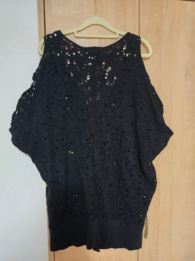 【LIMI feu】リミフゥ カーディガン ブラック 中古
