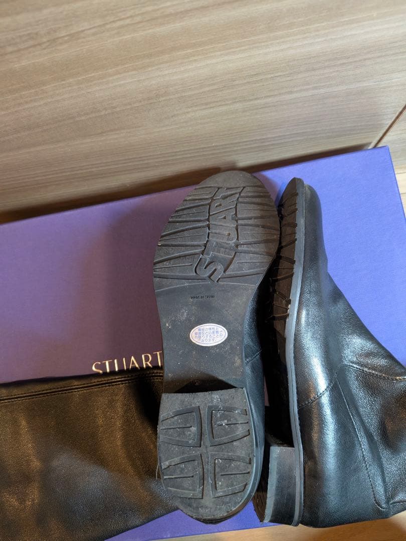 Stuart Weitzman ブラック ロングブーツ　US8（25〜25.5）
