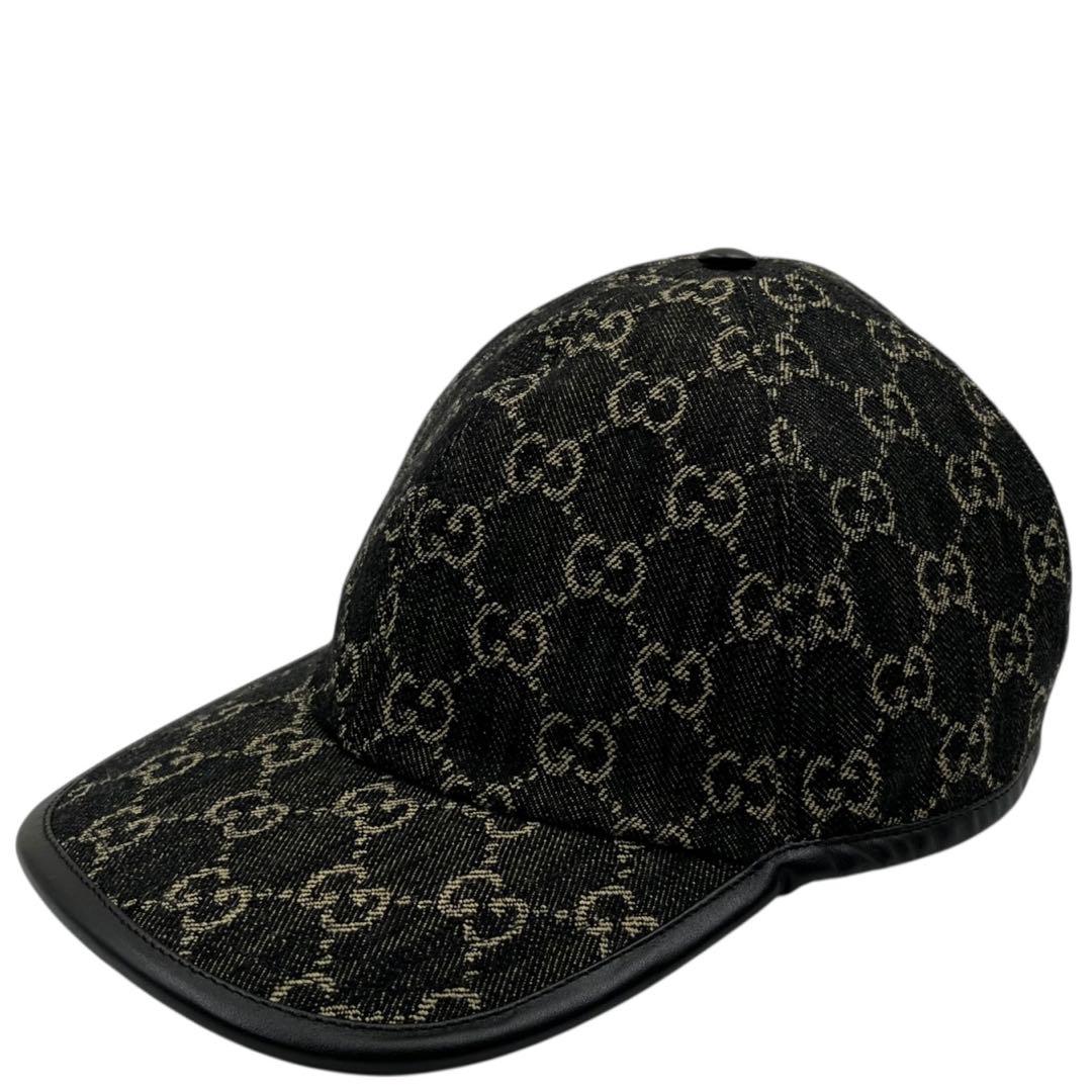【未使用同等品】GUCCI グッチ　デニム　キャップ　GG ベースボールキャップ
