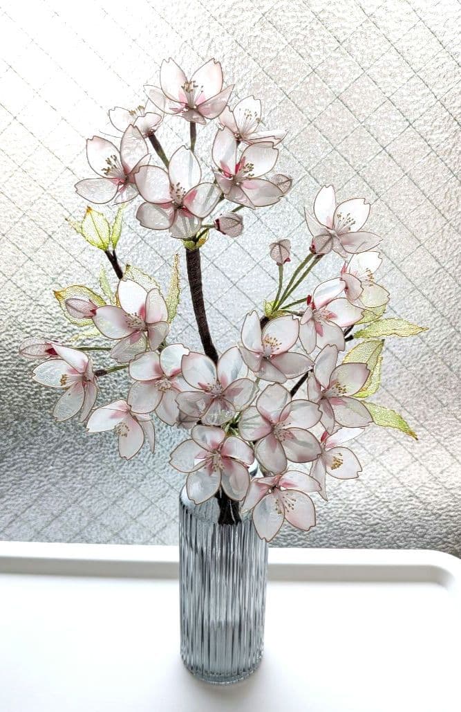 桜　　　　アメリカンフラワー　（ディップフラワー）