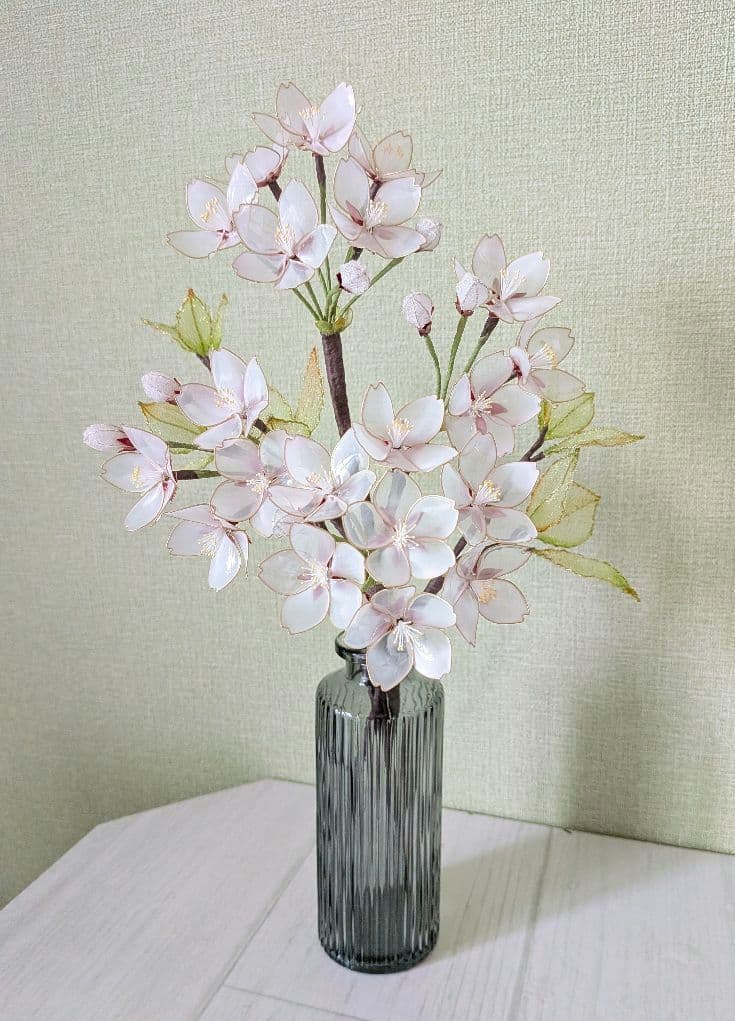 桜　　　　アメリカンフラワー　（ディップフラワー）