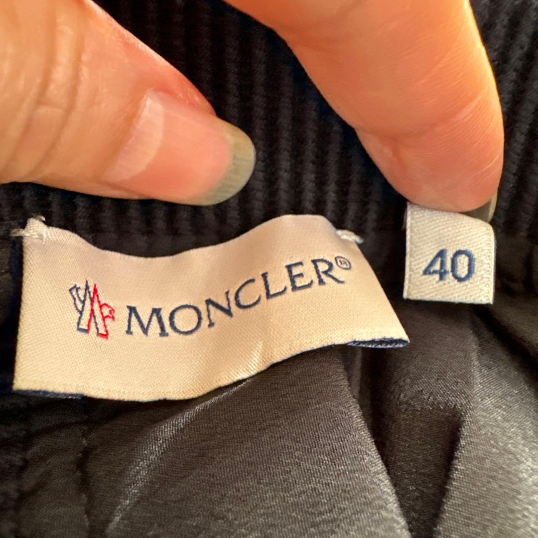 MONCLER ブラック プリーツスカート 40