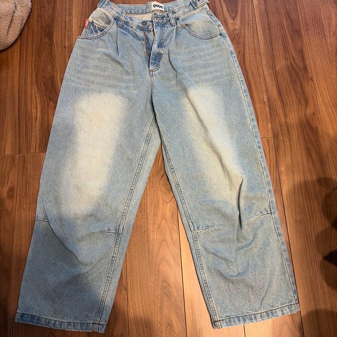 パンツ 9090 King Logo Buggy Denim Pants