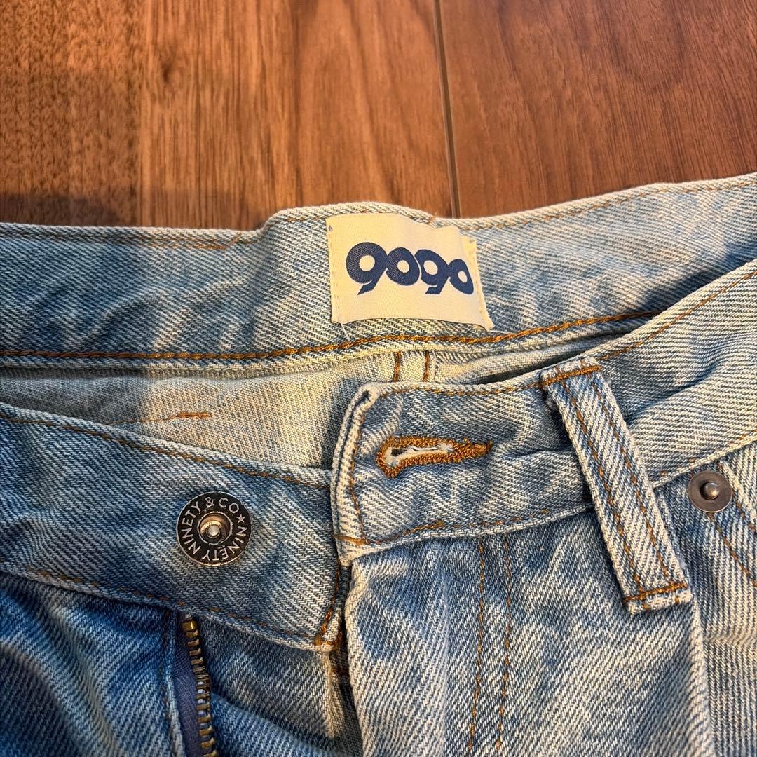 パンツ 9090 King Logo Buggy Denim Pants