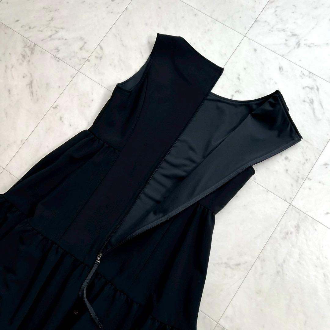 定価5万 Rene 2020年 ティアードドレス ワンピース ブラック 36