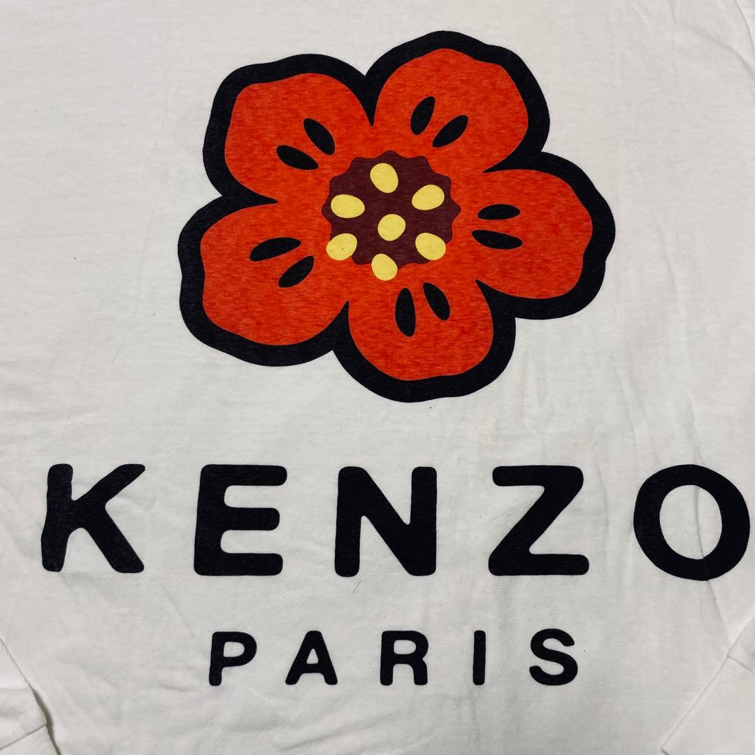 美品KENZO ケンゾー フラワー Tシャツ 長袖 メンズ M クルーネック