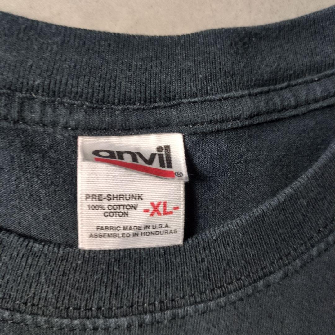 USA製 anvil XL 丸胴 両面 サメ Tシャツ 90s 鬼フェード