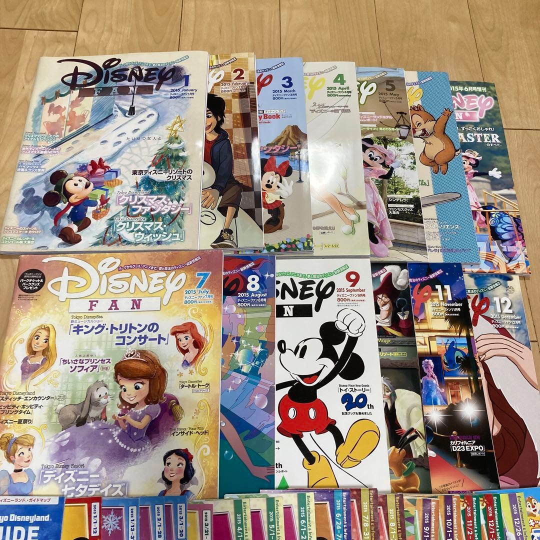 ディズニーファン&TODAY 2015年分　ランド&シー　ガイドマップ　TDR