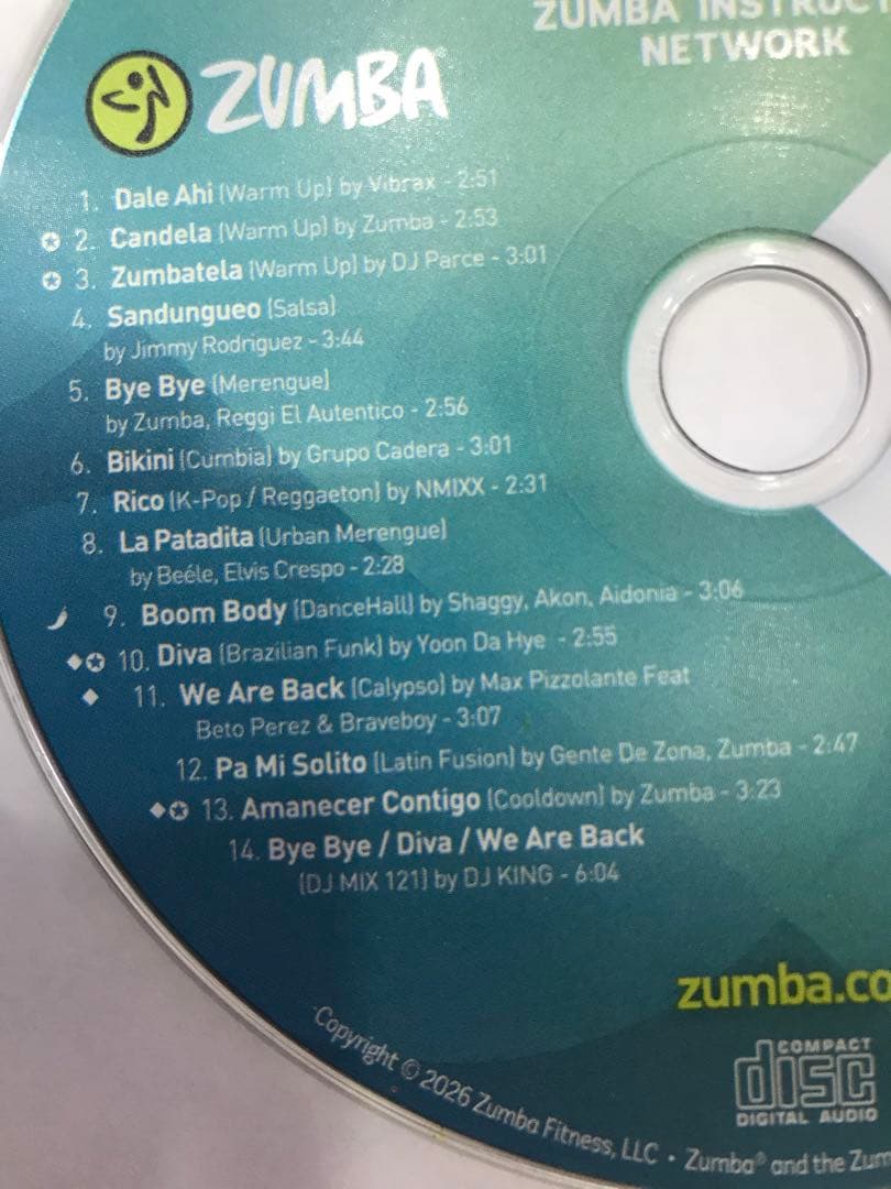 ZUMBA DVD & CD vol121 最新版