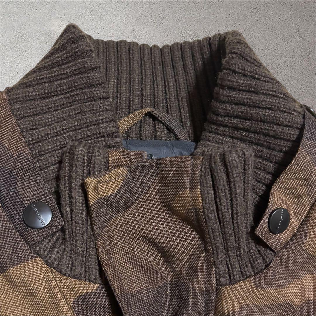 【N94】Carhartt 中綿ジャケット 迷彩 XXLビッグサイズリブネック