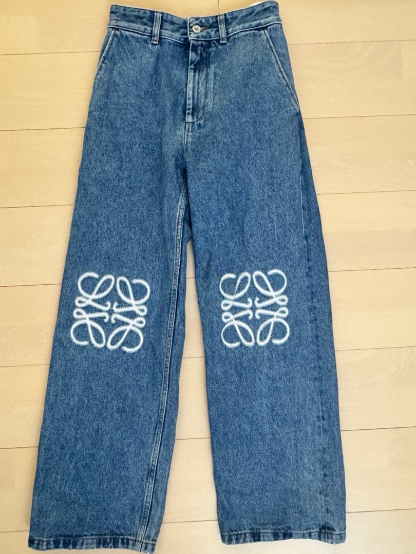 本日中のみ価格 LOEWE アナグラム バギーデニムパンツ ジーンズ 32 XS