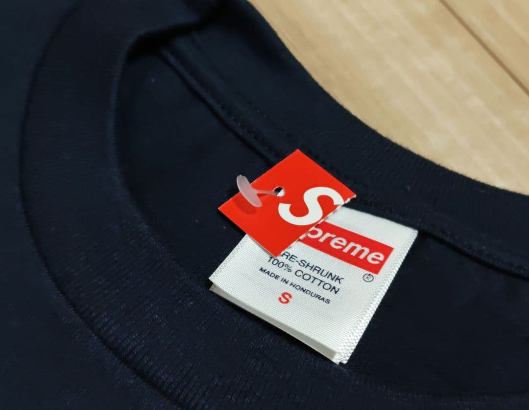 Navy即発送 26SS Supreme Arabic Box Logo Tee