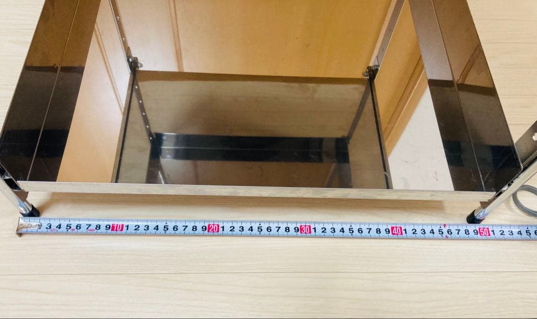 【美品】キッチン下 スライドラック 3段 高さ調整可