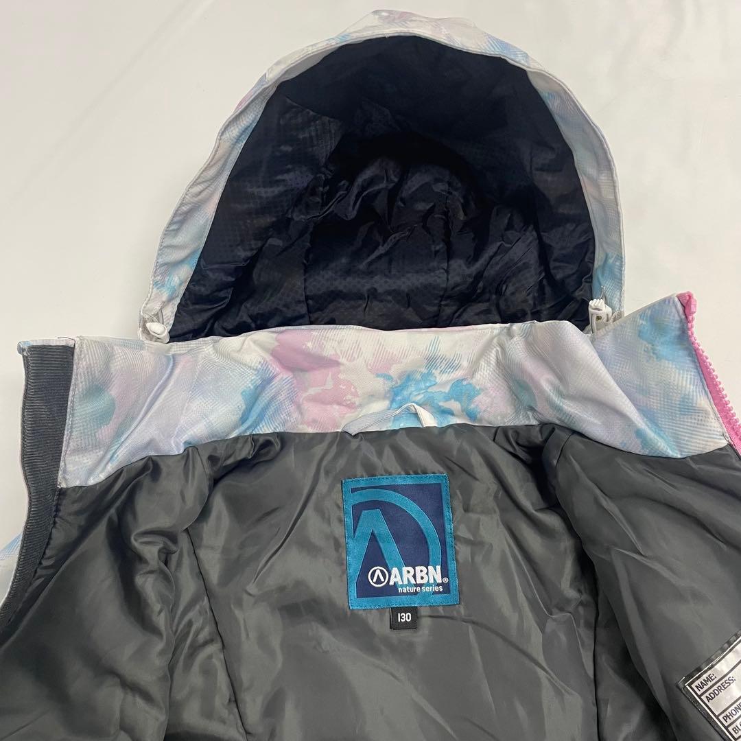 ARBN 白×紺 スキーウェア上下セット 130cm AB23WW1350J ②