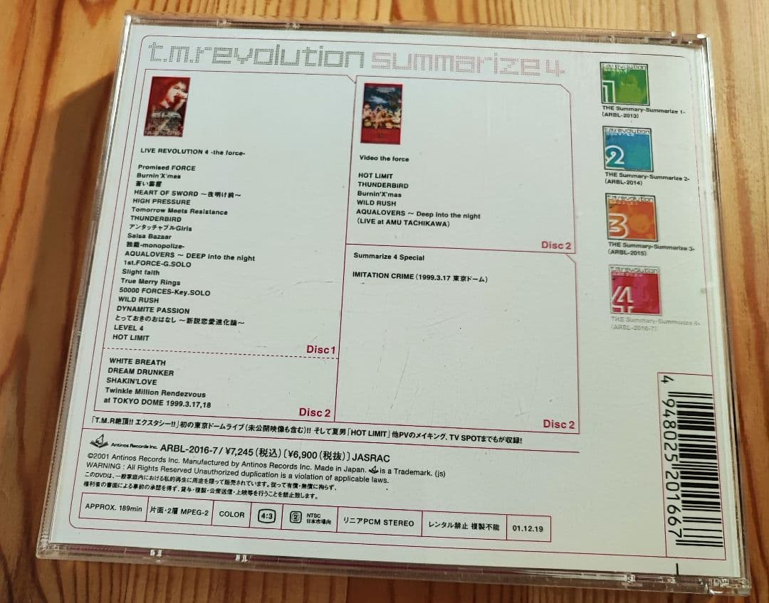 T.M.Revolution ライブDVD4点セット
