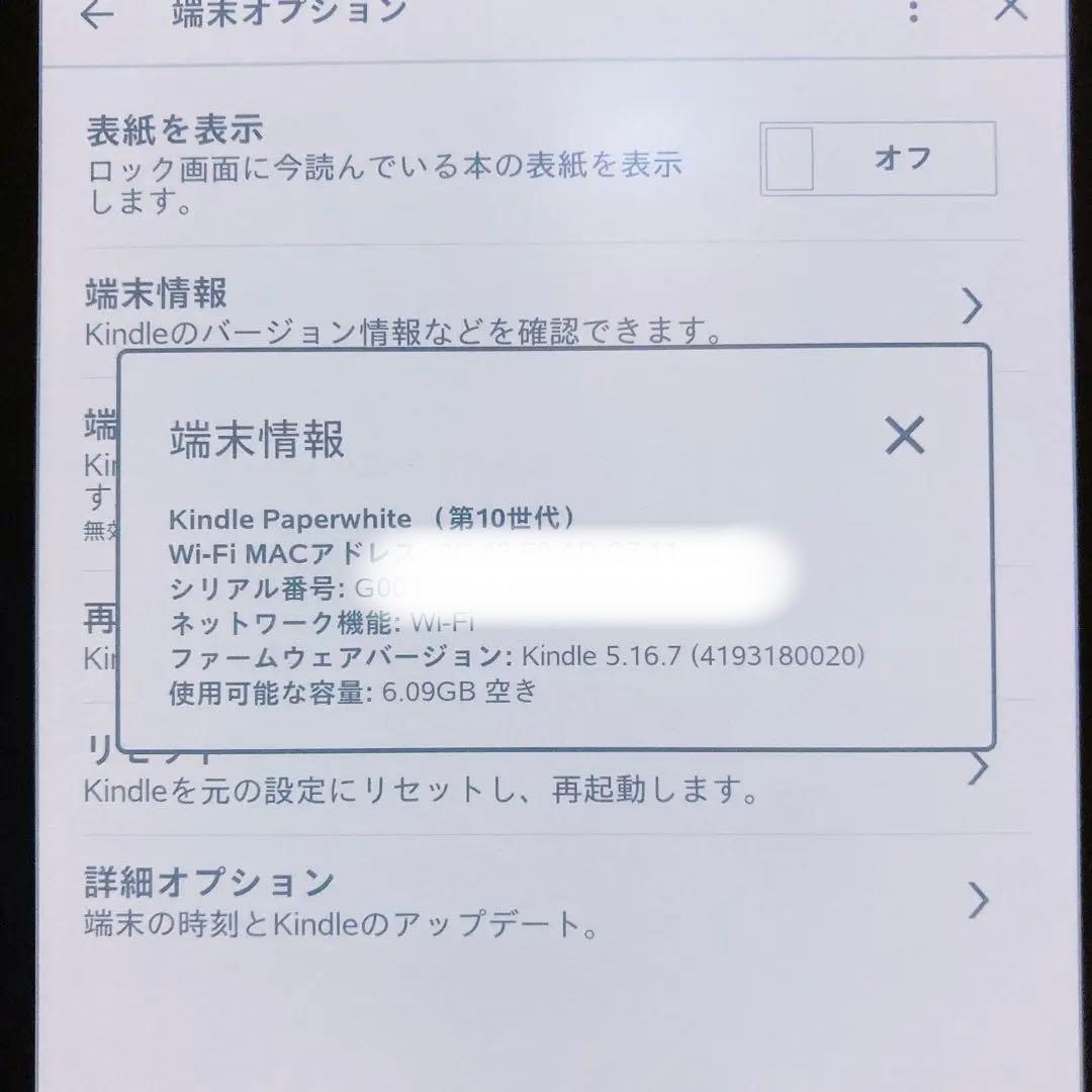 Kindle Paperwhite 6GB/広告あり/第10世代/セージ