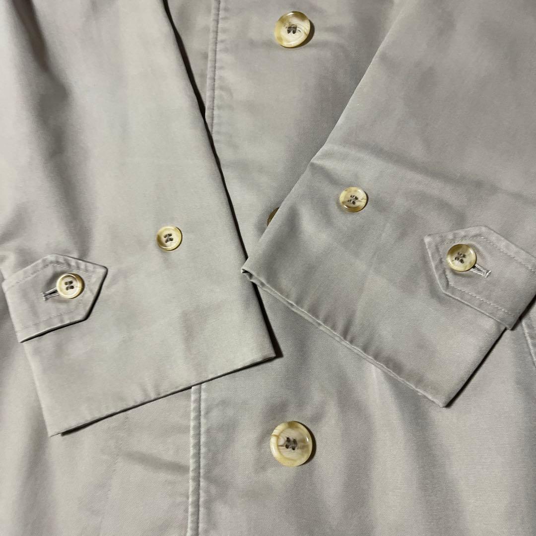 一枚袖　英国製 Burberry's ビンテージ　比翼　ステンカラーコート　84