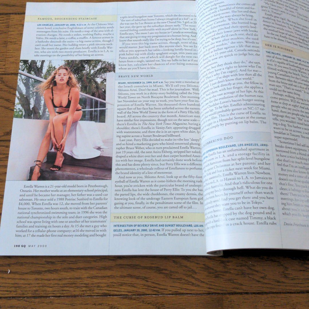 その他 GQ may 2000 Estella Warren