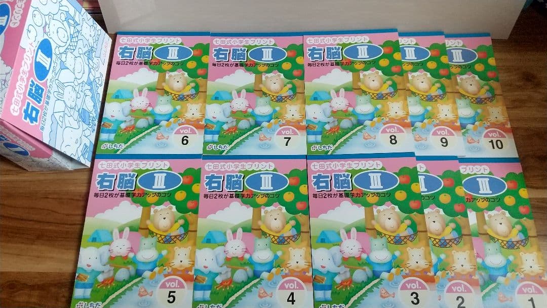 七田式プリント右脳トレーニングドリル III 全20冊セット