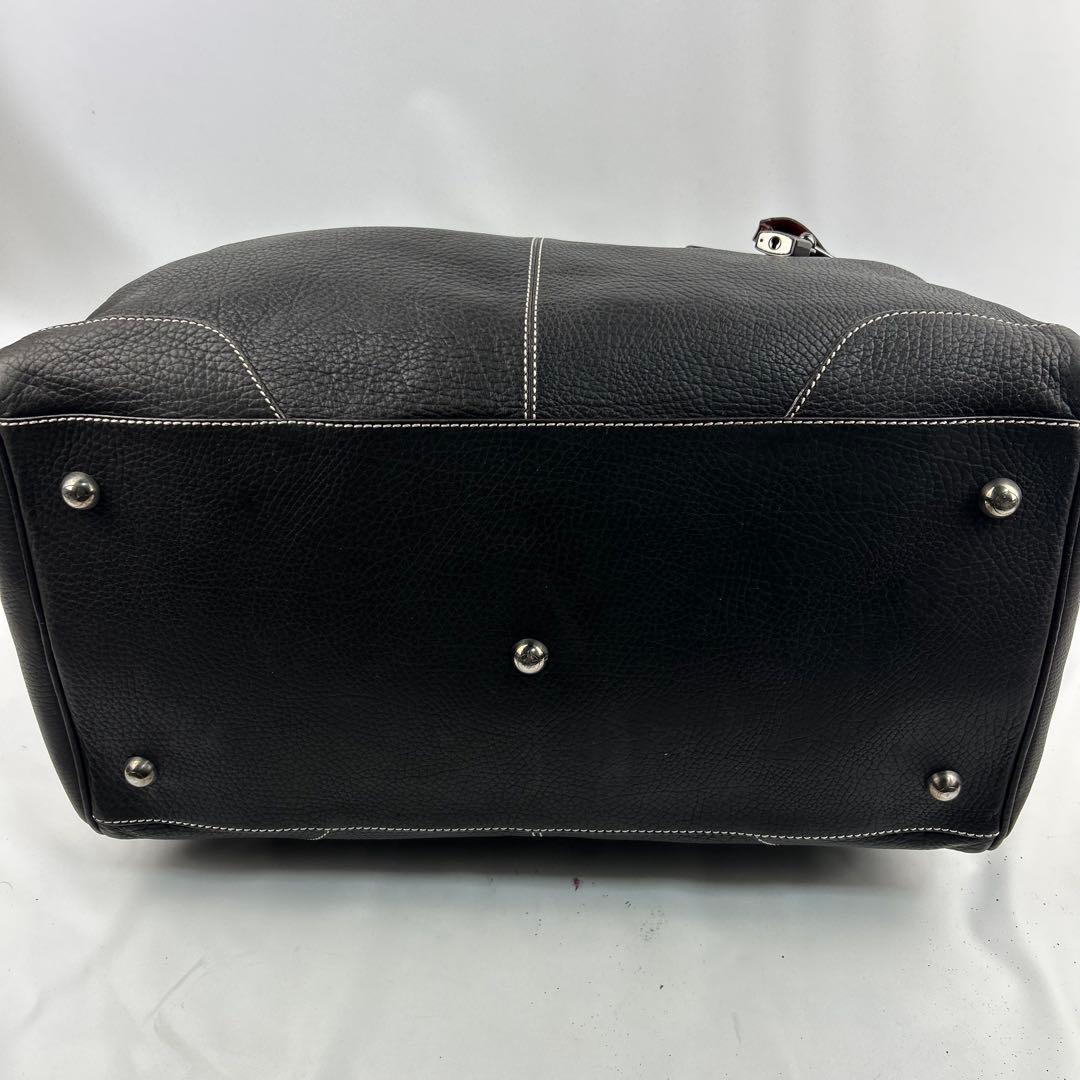 【美品】トッズ　ボストンバッグ　デカボストン　トートバッグ　レザー　バイカラー