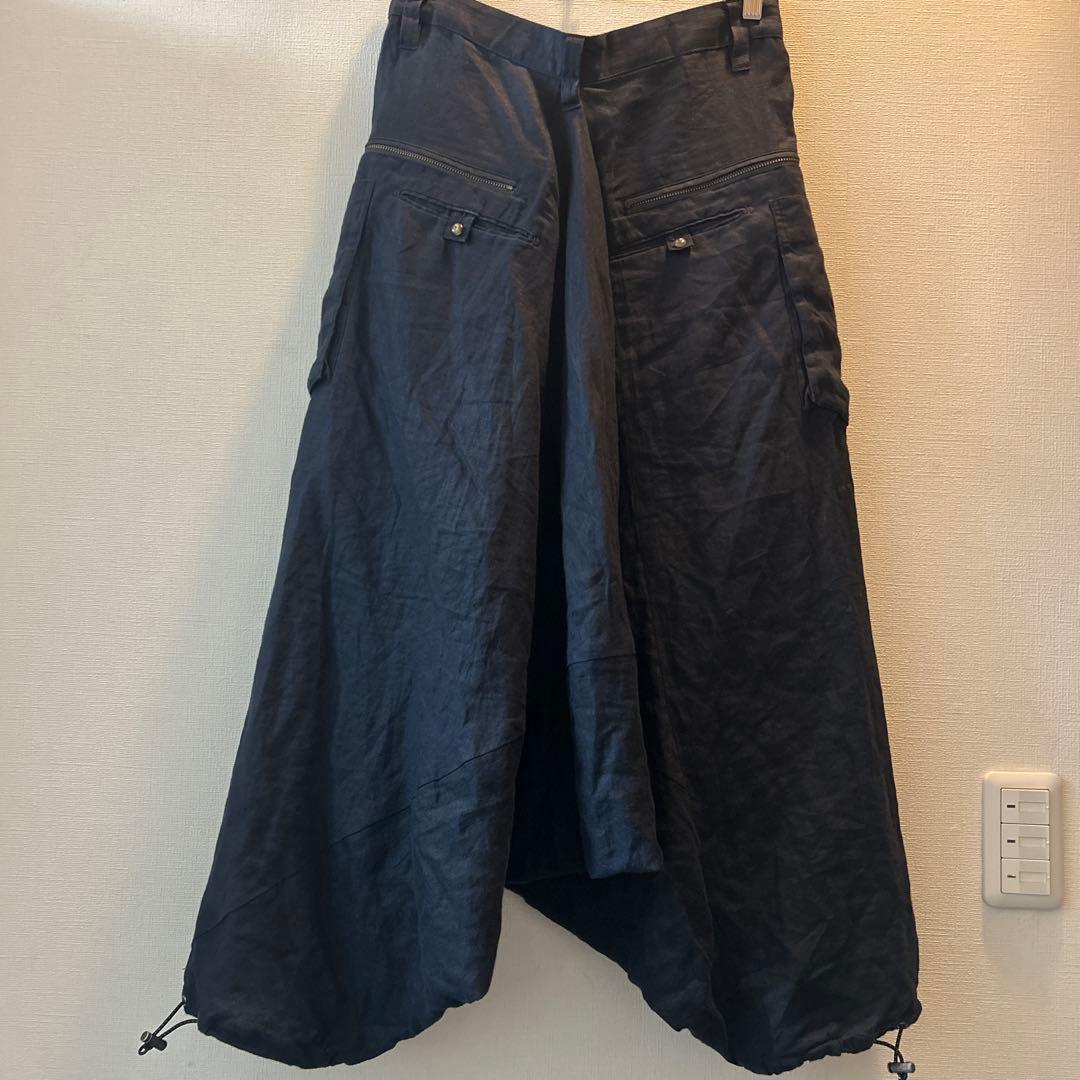 PPFM サルエルパンツ Sサイズ ダークブルー