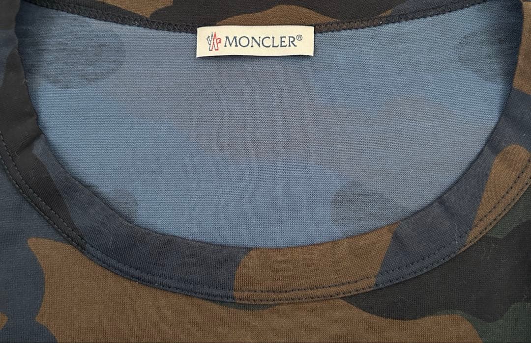 美品✨MONCLER 迷彩 Tシャツ XL カモフラ ロゴ 正規品 モンクレール