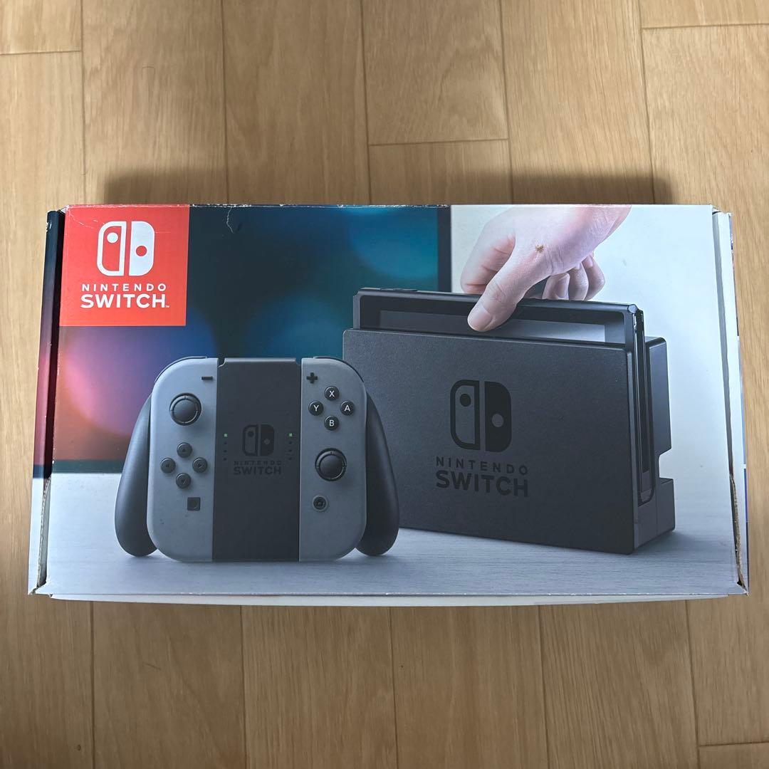 【美品】Nintendo Switch 本体 グレー ジョイコン付き