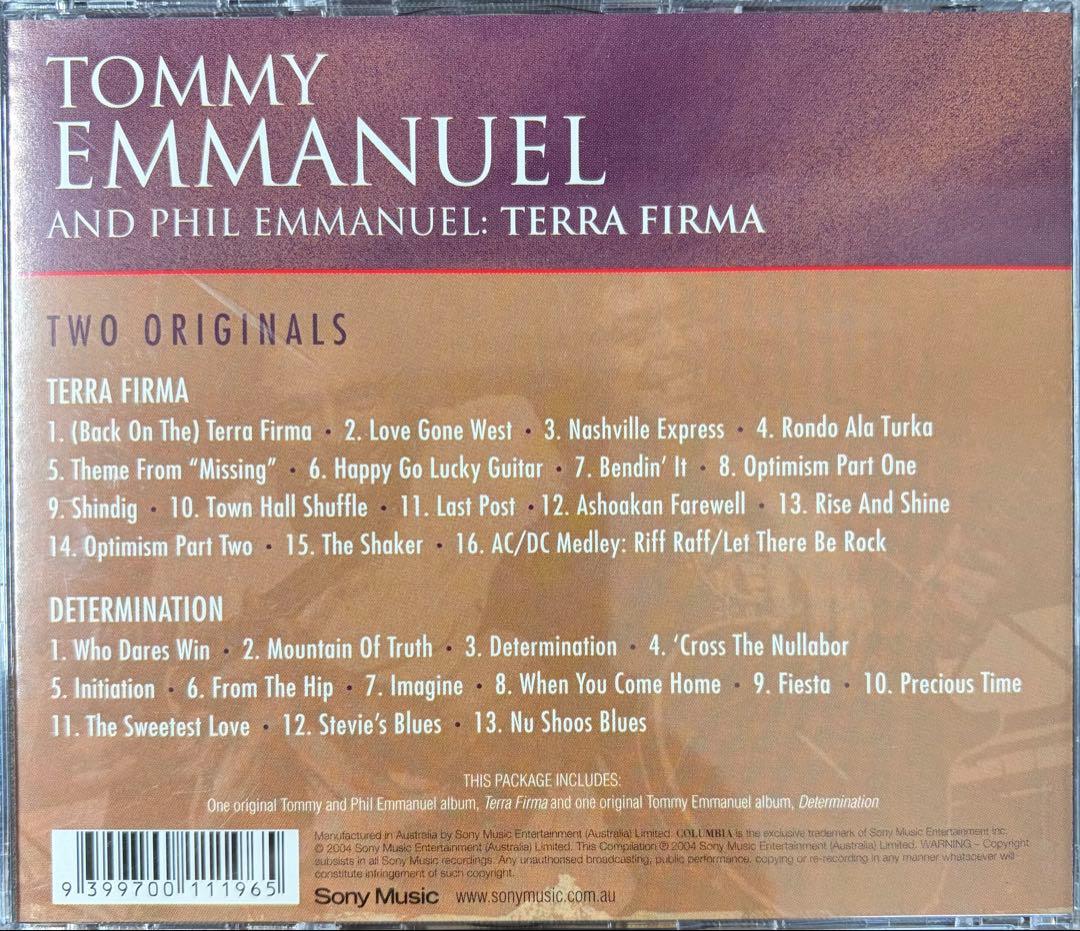 トミーエマニュエルTERRA FIRMA - DETERMINATION 2CD