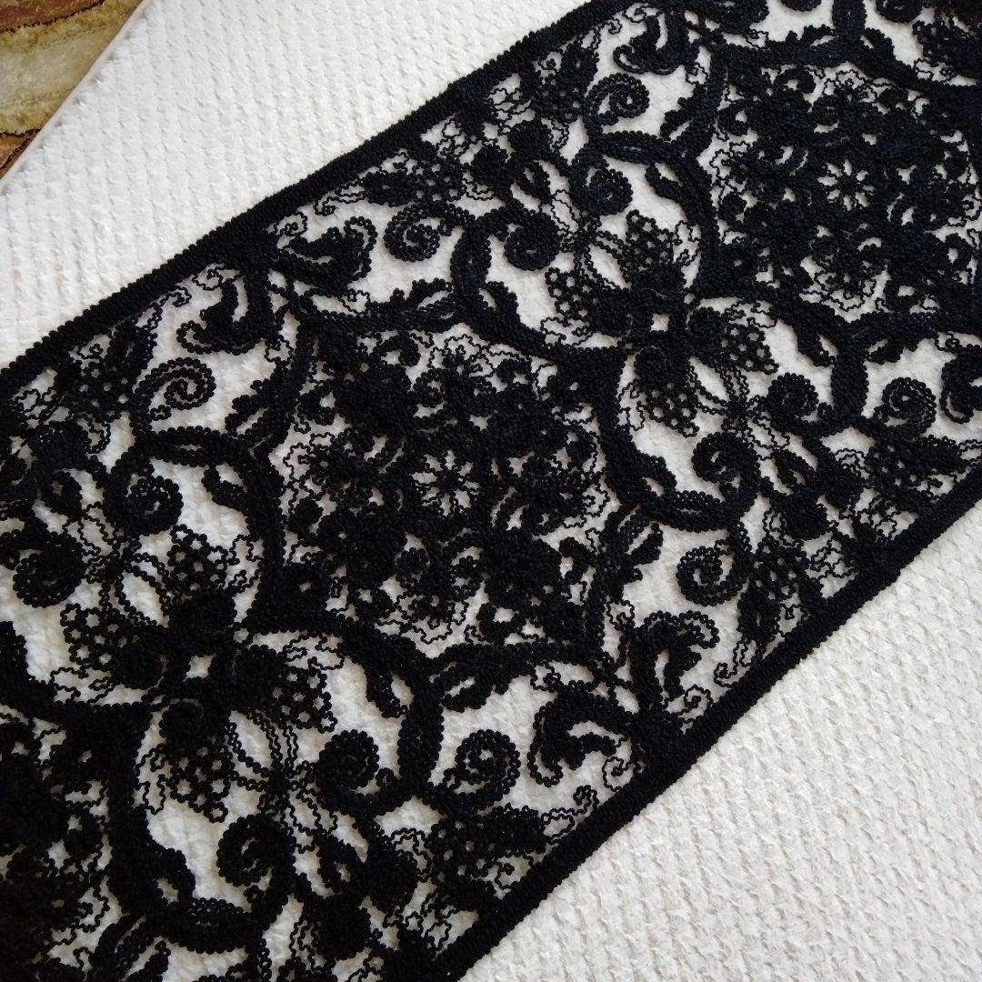 本場奄美大島 無月 泥染絣 刺繍ショール